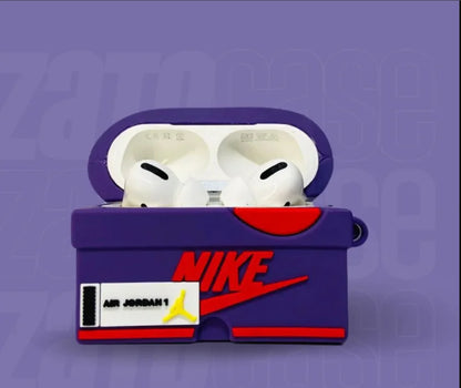 Dark Blue Nike Jordans Case for AirPods 1, 2, 3, and Pro 1/2